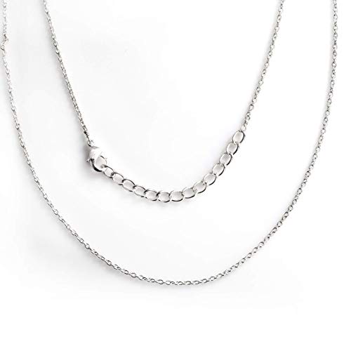 Gempires Natural Raw Ruby Pendant Necklace For Women, Raw Stone Necklace, Ruby Crystal Jewelry, July Birthstone,16 + 2 Inch Silver Plated Adjustable Chain #TOP5