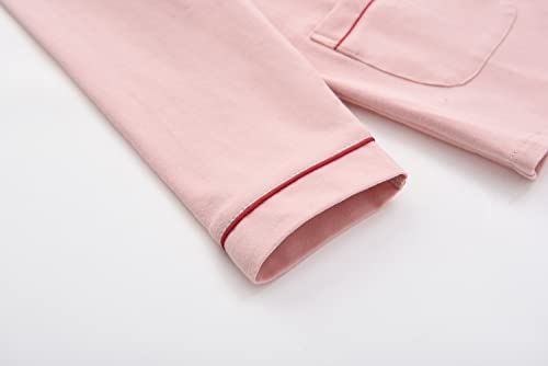 ACESTAR Kids Girls Boys Cotton Pajamas Set Long Sleeve Button Down Pjs Sleepwear Loungewear 2 Piece Set for Daily Size 3-124