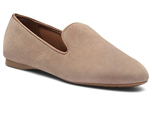 Birdies, Womens, Starling Suede Flat, Latte Suede, 9, M