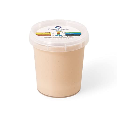 Fitness Knete Deluxe COLOR | 454g | Stärkenauswahl | Handtrainer | Fingertrainer (beige = weich)