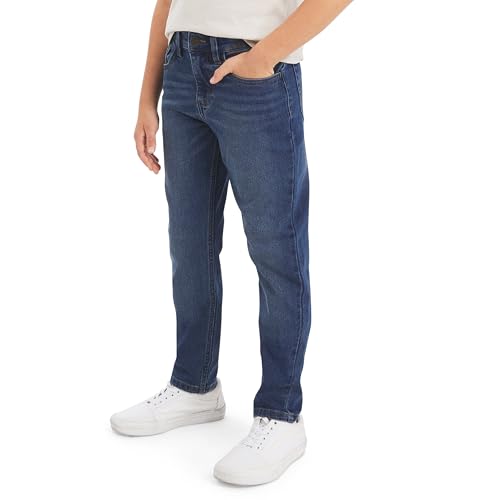 Lee Boys 5 Pocket Straight Fit Stretch Waist Denim Jeans Bedford Wash 10
