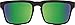 Spy Optic Helm, Square Sunglasses, Color and Contrast Enhancing Lenses, Matte Black - Happy Bronze with Green Spectra Mirror Polarize Lenses