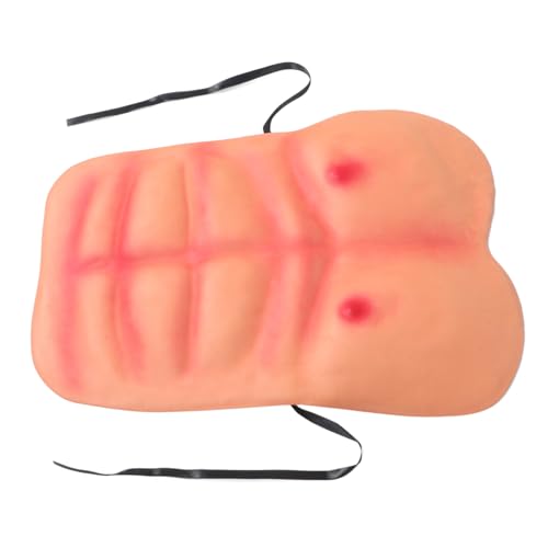 Healeved Disfraz Masculino de Músculos Falsos Realistas para Cosplay y Fiestas Temáticas Short con Pectorales Moldeados Cómodo y Fácil de Usar para Carnavales y Halloween