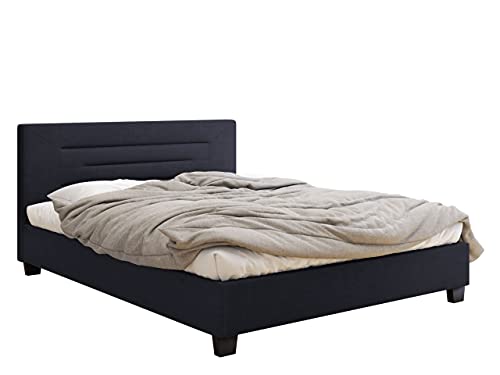 Bett Dario mit Lattenrost, Doppellbett, Ehebett, Polster Kopfteil,...