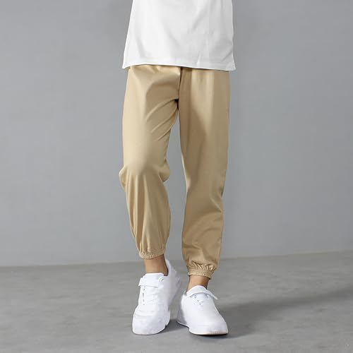 Boys Girls Solid Color Baggy Comfy Jogger Pants Kids Toddler Elastic Waistband Casual Trousers Fall Warm Clothes Girls2