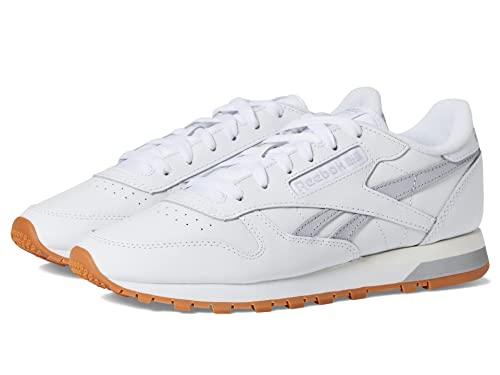 Image of Reebok Women's Classic Leather Sneaker, White /Cold Grey /Chalk, 11