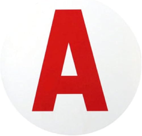 Caremore A Jeune Conducteur 2PCS “A” avec Le Principe d’adsorption électrostatique, Pas de Colle ou de Ventouse, Coller et enlever à Plusieurs reprises sans...