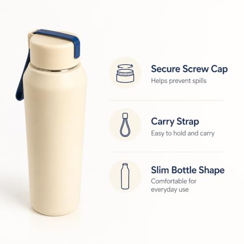 Image of Stainless Steel Water Bottle for School Office Travel | Printed Water Bottle | Drinking Bottle for Home Gym College | Stylish Bottle for Daily Use Picnic & Gifting (Sandle)