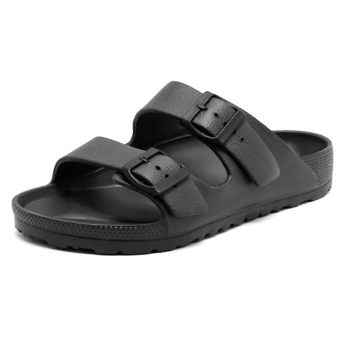 Foinledr Sandalias Cómodas Mujeres con Hebilla Ajustable, Chanclas Verano Antideslizantes para Hombres, Sandalias Unisex Suaves, Zapatillas Informales de Eva