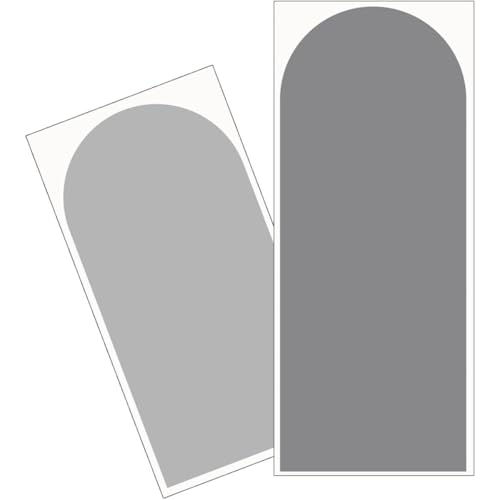 Stickers muraux géométriques réutilisables et faciles à coller arche rétro 2 pièces