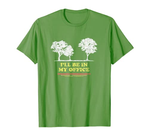 I'll Be In My Office, Divertido árbol de camping broma retro gráfico Camiseta