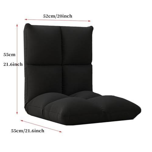 Fauteuil de sol pliable doté d'un dossier réglable 6 positions