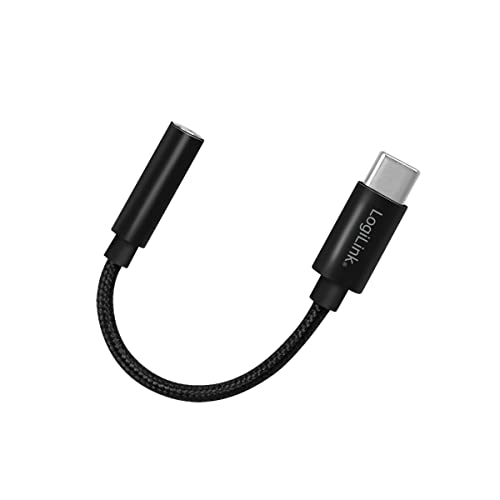 Logilink UA0398 USB Type-C to 3.5 mm Jack Adapter Cable (Male/Female), Length: 13 cm, black - Image 3