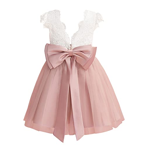 Tulle Flower Girl Dress for Wedding Cute Toddler Girls Party Dress Baby Kids Birthday Prom Ball Gowns