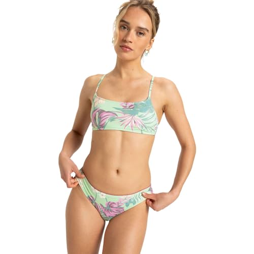 Roxy Conjunto de bikini Into The Sun para mujer, Espuma Verde Coastal Green, M