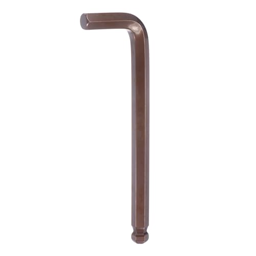 sourcing map Ball End Hex Key Wrench 17mm S2 Steel L-Shape Long Arm Hexagon Metric Wrenches Repairing Tool for Home Repair, Red