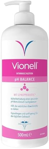 Vionell Intimwaschlotion Frauen pH Balance 500 ml | Tägliche Intimhygiene, externe Intimpflege, stärkt die natürlichen Abwehrkräfte, sanfte Reinigung, gynäkologisch getestet