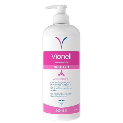 Vionell Intimwaschlotion Frauen pH Balance, Für Die Tägliche Intimhygiene, Externe Intimpflege, Mit LactoPrebiotic, Stärkt Die Natürlichen Abwehrkräfte, 500 ml