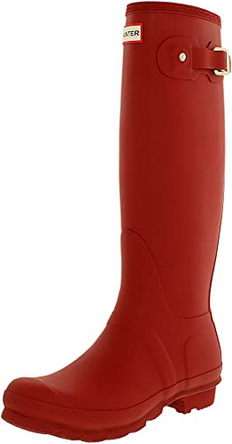 Hunter Women's Original Tall Wellington Boots, Red - 6 UK 39 EU 8 US