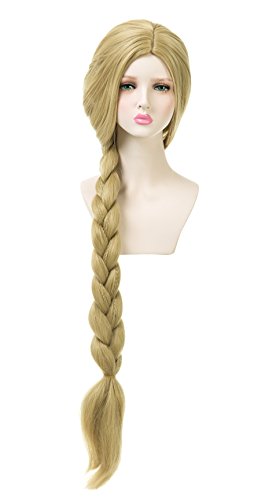 EDENKISS High Quality Cartoon Movie Character Cos-play Wig Adjustable for Both Adult and Kid with Free Wig Cap (Tangled LS908 86/24)