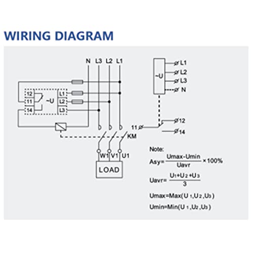 Lnkwel 3-Phase Voltage Monitoring Relay Grv8-03 M460 Phase Failure Protection #TOP6