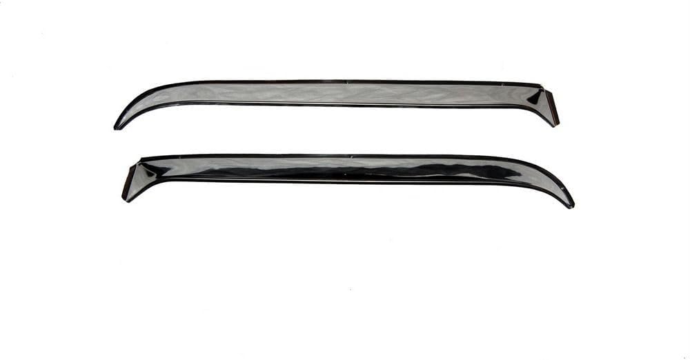 Auto Ventshade [AVS] Rain Guards For 1980 - 1996 Ford F-150, F-250 & F-350 Super Duty | Window Vent Visors, 2 pcs. - Stainless | 12068