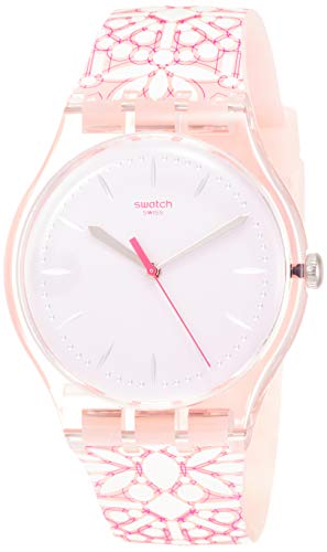 Preisvergleich Produktbild Swatch Armbanduhr Leder / Sonstige analog Quarzwerk Silikonband SUOP109