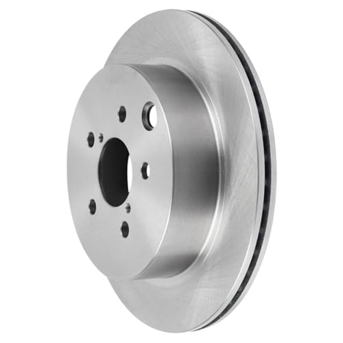Image of Detroit Axle - 2.0L Rear Brake Kit for 2014-2018 Subaru Forester [Vented], 2015 2016 2017 Disc Brake Rotors Ceramic Brakes Pads with Hardware Replacement : 10.94 inch inch Rotors