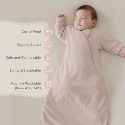Image of kaiya baby Unisex Sleeping Bag for Babies and Toddlers 2.5 Tog Sleep Sack, Long Sleeve Sleep Sack, Wearable Blanket Baby