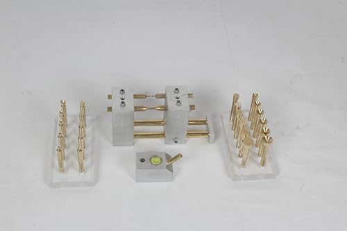 Image of Lapidary Faceting Combo Kit: Transfer Jig, Angle DOP, 22 Brass DOP Sticks for Lapidaries and Gemstone Faceting