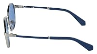 Calvin Klein Jeans CALVIN KLEIN JEANS SUNBOY CKJ26302S - Silver/Blue with Solid Light Blue Lens – Ansicht 3