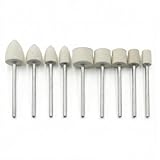 JUNLIXN 9 Pcs Dirll Felt Polishing Bits, Extra Long 1/4'' Shank Compressed Wool Flet Polishing Kits for Rotary Tools, Drill