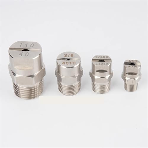 Buse de pulvérisation plate en acier inoxydable durable pour lavage haute pression x4