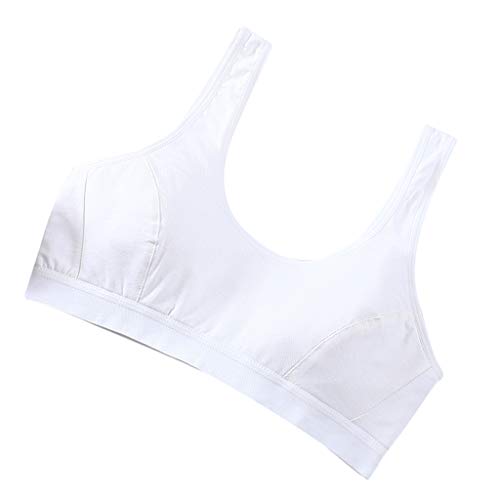 DYNWAVE Sutiã esportivo para meninas adolescentes para ioga fitness, Branco, as described
