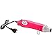Paint Heat Gun for Craft Epoxy Blower Hot Air Heater for Embossing Stamps PVC Resin 300 EVA Tubing Pen Shrink Tubing Heatcraft Heady Blow Wax Emboss Hotmelt Foam Wrap Tool for Phone Cellphone (Pink)