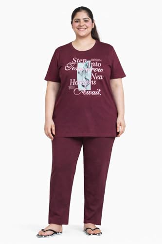 Image of In Love Women's Plus Size Longline T-Shirt with Side Pocket, 3 /4 Sleeve, Crew Neck