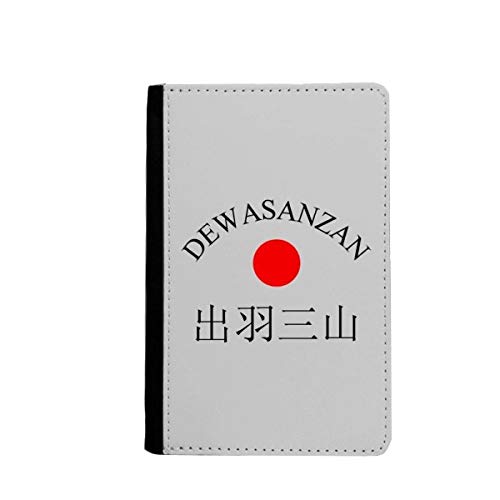 Porte-passeport Dewasanzan soleil rouge parfait pour le Japon