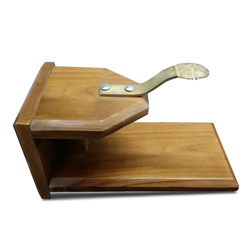 Xillion Coconut Scraper Teak Material with Fixed Iron Grater Blade -Table top- Movable chirava for Home and Kitchen