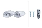 Prüfz.: E1 11779/ECE HELLA 2PF 001 638-011 Positionsleuchte - Begrenzungsleuchte - Halogen - 12/24V - Anbau/Schraubanschluss - SAE/CCC/ADR/GGVS - Lichtscheibenfarbe: glasklar - rechts/links - Menge: 2