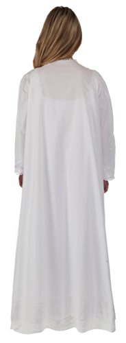 The 1 for U Women's Cotton Robe - House Coat Women, Rosalind 100% Cotton Robe3