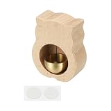 PATIKIL Campanello Da Negozio Campana Legno Campanello Magnetica Beige