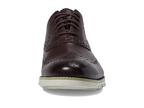 Image of Cole Haan Men's Zerogrand Wing Tip Oxford, Dark Chocolate Gold Fusion, 8.5 Wide