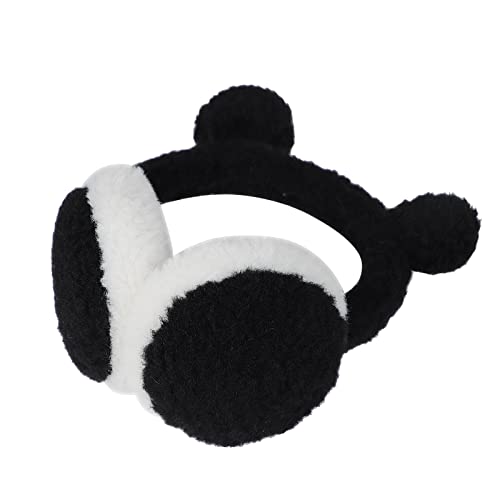 HAOZAIKEJI Cute Animal Earmuffs Bear Ears Ear Warmers Thermal Ear Muffs Warm Ear Covers Winter Cold Accessories4
