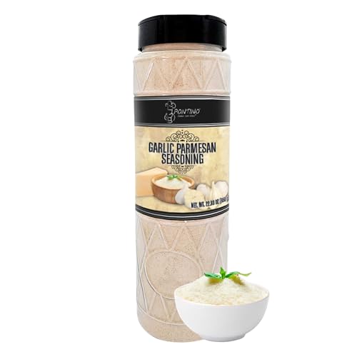 Pontino Garlic Parmesan Seasoning - Herb Cheese Seasoning for Pasta, Pizza, Veggies, Fries, Popcorn - All Natural, Non-GMO & Packed to Keep It Fresh - 22.92oz (650g)