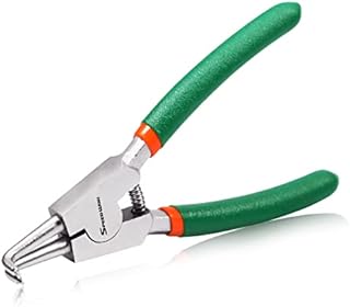 SPEEDWOX Circlip Pliers 5-Inch, External Snap Ring Pliers, Tip Diameter 0.06 Inch, Precision Retaining Ring Pliers, Curved Jaws for Ring Remover Retaining