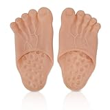 Fuß Hausschuhe, Hobbit Füße Cosplay Hulk Grün Riesenfüße Bigfoot Count Hausschuhe Halloween Cosplay Riesenfüße Zubehör Kostüm Maskerade Requisiten(Braun)