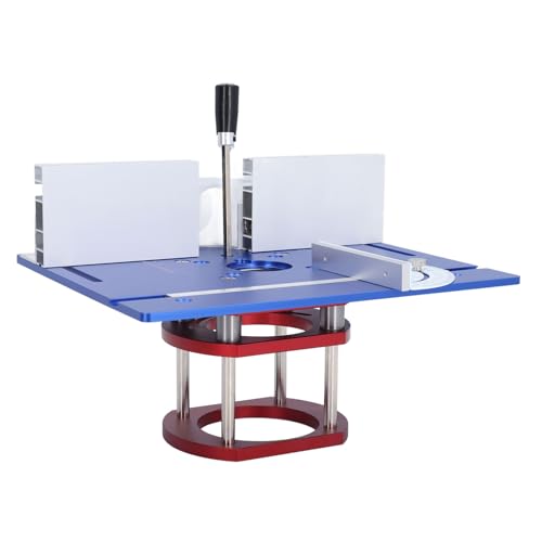 Base de levage de routeur manuel Cocoarm en alliage bleu pour table de fraisage