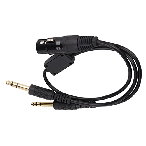 Cable Adaptador XLR a Doble Enchufe GA para Auriculares de Aviación miniatura 3