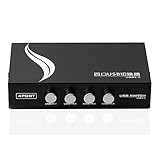 Sienoc 4 Port Fach USB 2.0 Sharing Switch Umschalter Schaltkasten Switch Box Hub für PC Computer Scanner Drucker OVP