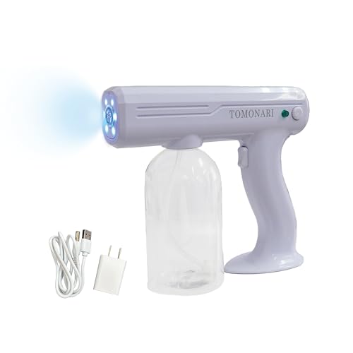 TOMONARI スプレーガン 電動 電動スプレー 消毒ミストガン アルコール消毒 トリガー式 大容量 800ml 充電式 日本企業 保証